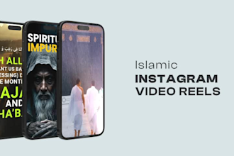 create professional islamic videos for shorts and reels