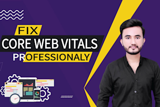 increase  page speed or fix  google insights core web vitals