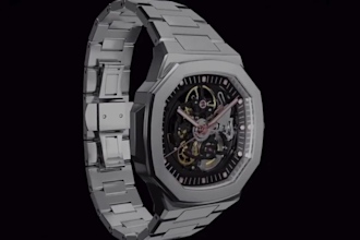 create 3d watch animation video, 3d watch  design