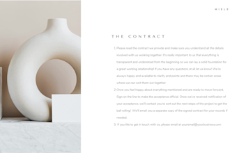design your interior design proposal and contract