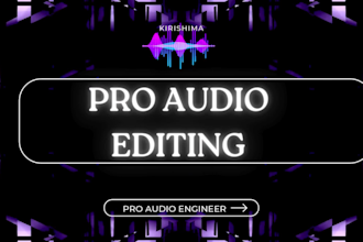 edit your audio files as pro engineer