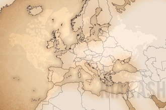 do travel map animation with icon, text and music