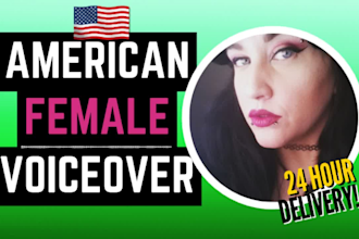 record a pro american female commercial voice over today