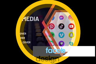 design social media cover, facebook cover and linkedin banner