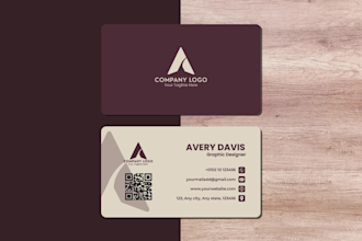 design a professional business card and visiting card design