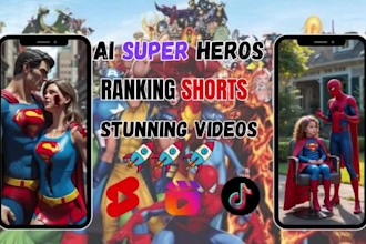 create viral ai superheros ranking shorts venom spiderman joker supergirl hulk
