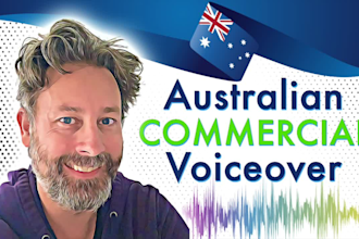 deliver an australian commercial voiceover