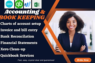 setup, catch up, clean up, reconcile and do bookkeeping in quickbooks and zero