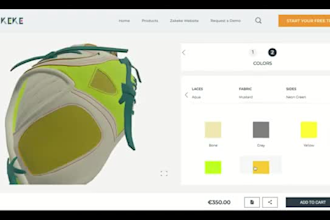 personalize your 2d 3d baseball glove or watch with zakeke and kickflip