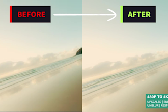 denoise,enhance quality and upscale video to 4k,8k