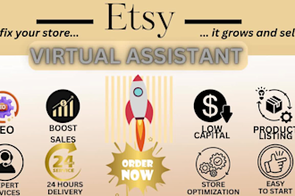 manage etsy orders inventory as etsy virtual assistant expert boost sales