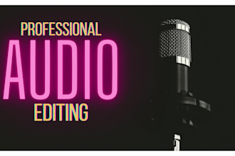 do audio editing, audio cleaning, and noise reduction in just 48 hours