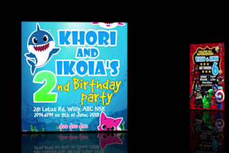 design kids party invitations