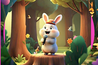 draw childrens book illustration and storybook illustration for children story