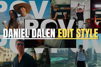 create daniel dalen style videos for youtube and instagram