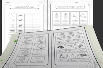 create tarcing activity books and worksheets for kids