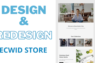 setup ecwid store and design your ecwid ecommerce store