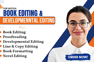 edit, proofread, developmental edit and format memoir, nonfiction, fiction ebook