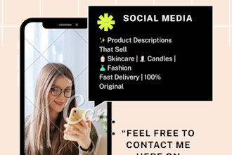 write  product descriptions and social media captions that sell