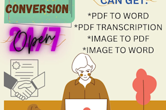 convert a PDF or a word document
