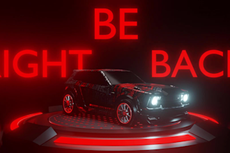create 3d renders of rocket league cars up to 4k