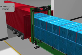 do 3d industrial factory animation technical robotic animation 3d manufacturing