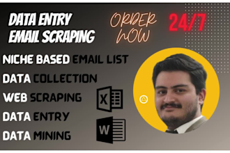 find email address, web scraping, data entry, data mining, data collection