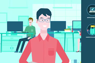 create animated eye catching slideshow video for you