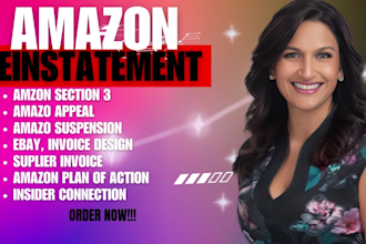 do amazon account reinstatement appeal letter with plan of action section 3