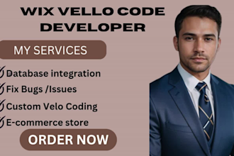 wix velo code custom features wix velo code development wix velo code expert