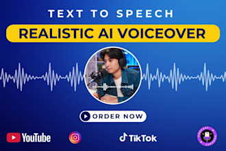 convert text to speech with a realistic ai voiceover