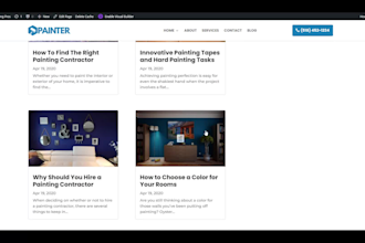 design a painting contractor website that generates qualified leads
