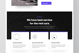 design car rental website car dealership with online booking system
