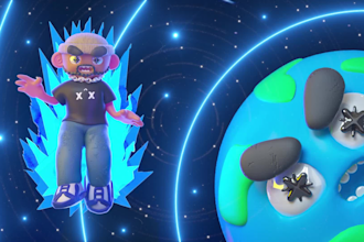 design 3d cover album artwork or animated 3d video mixtape