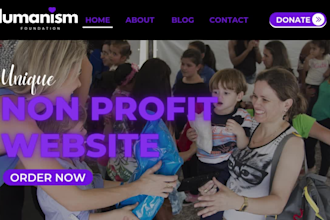 non profit website charity donation fundraising 501c3 crowdfunding ngo website