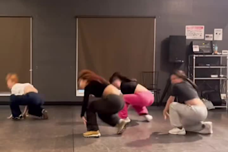 do a group dance, twerk dance, shuffle dance, group dance, to promote your song