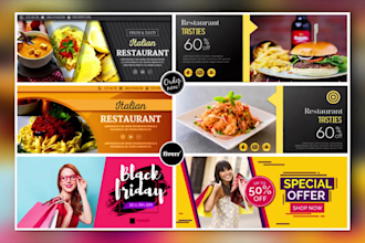 create a nice main header store banner images for shopify, wordpress