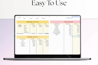 create a smart budget tracker in google sheets or excel