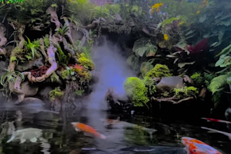 make a calm video with a natural theme in bali