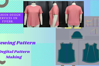 create a professional sewing pattern maker for any type of garments
