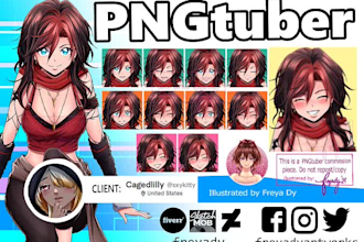 draw pngtuber anime character