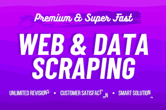 scrape data from any website fast in any format