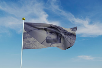 3d pirate flag animation