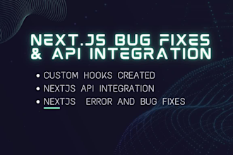 create and resolve nextjs API routes custom hooks and frontend integration