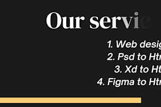 convert figma to HTML, PSD to HTML responsive bootstrap 5