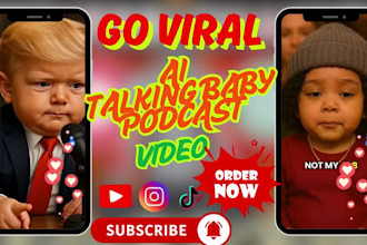 create viral ai baby talking video ai baby podcast ai talking avatar ai podcast