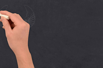 creat blackboard or chalkboard animation video