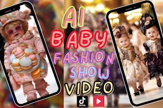 create adorable ai animation baby fashion show videos for youtube and reels