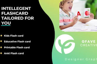 design a creative flash card for you