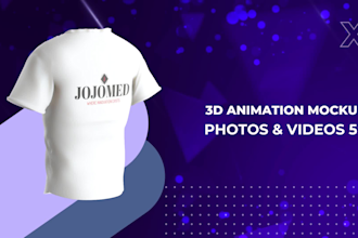 create 3d animation apparel mock up videos